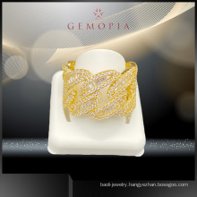 Fashion Jewelry Gold Gemstone CZ Ring